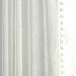 Deals ⭐ Exclusive Fabrics Borla Patterned Faux Linen Sheer Curtain (1 Panel) Borla Off-white ⌛ -Exclusive Fabrics SHOP Exclusive Fabrics Borla Patterned Faux Linen Sheer Curtain 281 Panel29 7