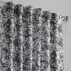 Discount 🌟 Exclusive Fabrics Botanic Grey Printed Linen Textured Blackout Curtain (1 Panel) ⭐ -Exclusive Fabrics SHOP Exclusive Fabrics Botanic Grey Printed Linen Textured Blackout Curtain 06e6ef2c 9258 4fa0 b487 96a9ce842af7