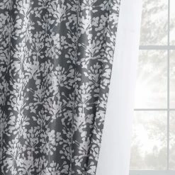 Discount 🌟 Exclusive Fabrics Botanic Grey Printed Linen Textured Blackout Curtain (1 Panel) ⭐ -Exclusive Fabrics SHOP Exclusive Fabrics Botanic Grey Printed Linen Textured Blackout Curtain 518b5697 74e1 4223 9101 e70b0f2f9f1c