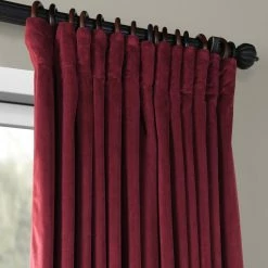 Brand new 😀 Exclusive Fabrics Burgundy Velvet Blackout Extra Wide Curtain (1 Panel) 👏 12 Brand new 😀 Exclusive Fabrics Burgundy Velvet Blackout Extra Wide Curtain (1 Panel) 👏 -Exclusive Fabrics SHOP Exclusive Fabrics Burgundy Velvet Blackout Extra Wide Curtain Panel 1