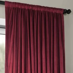 Brand new 😀 Exclusive Fabrics Burgundy Velvet Blackout Extra Wide Curtain (1 Panel) 👏 13 Brand new 😀 Exclusive Fabrics Burgundy Velvet Blackout Extra Wide Curtain (1 Panel) 👏 -Exclusive Fabrics SHOP Exclusive Fabrics Burgundy Velvet Blackout Extra Wide Curtain Panel 2