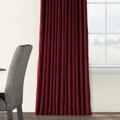 Brand new 😀 Exclusive Fabrics Burgundy Velvet Blackout Extra Wide Curtain (1 Panel) 👏 15 Brand new 😀 Exclusive Fabrics Burgundy Velvet Blackout Extra Wide Curtain (1 Panel) 👏 -Exclusive Fabrics SHOP Exclusive Fabrics Burgundy Velvet Blackout Extra Wide Curtain Panel 4