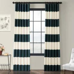 Hot Sale ⌛ Exclusive Fabrics Cabana Cotton Horizontal Stripe 120-inch Curtain (1 Panel) Slate Grey & Offwhite 🤩 22 Hot Sale ⌛ Exclusive Fabrics Cabana Cotton Horizontal Stripe 120-inch Curtain (1 Panel) Slate Grey & Offwhite 🤩 -Exclusive Fabrics SHOP Exclusive Fabrics Cabana Cotton Horizontal Stripe 120 inch Curtain Panel b1c75088 51c3 4669 bb39 09588569decb