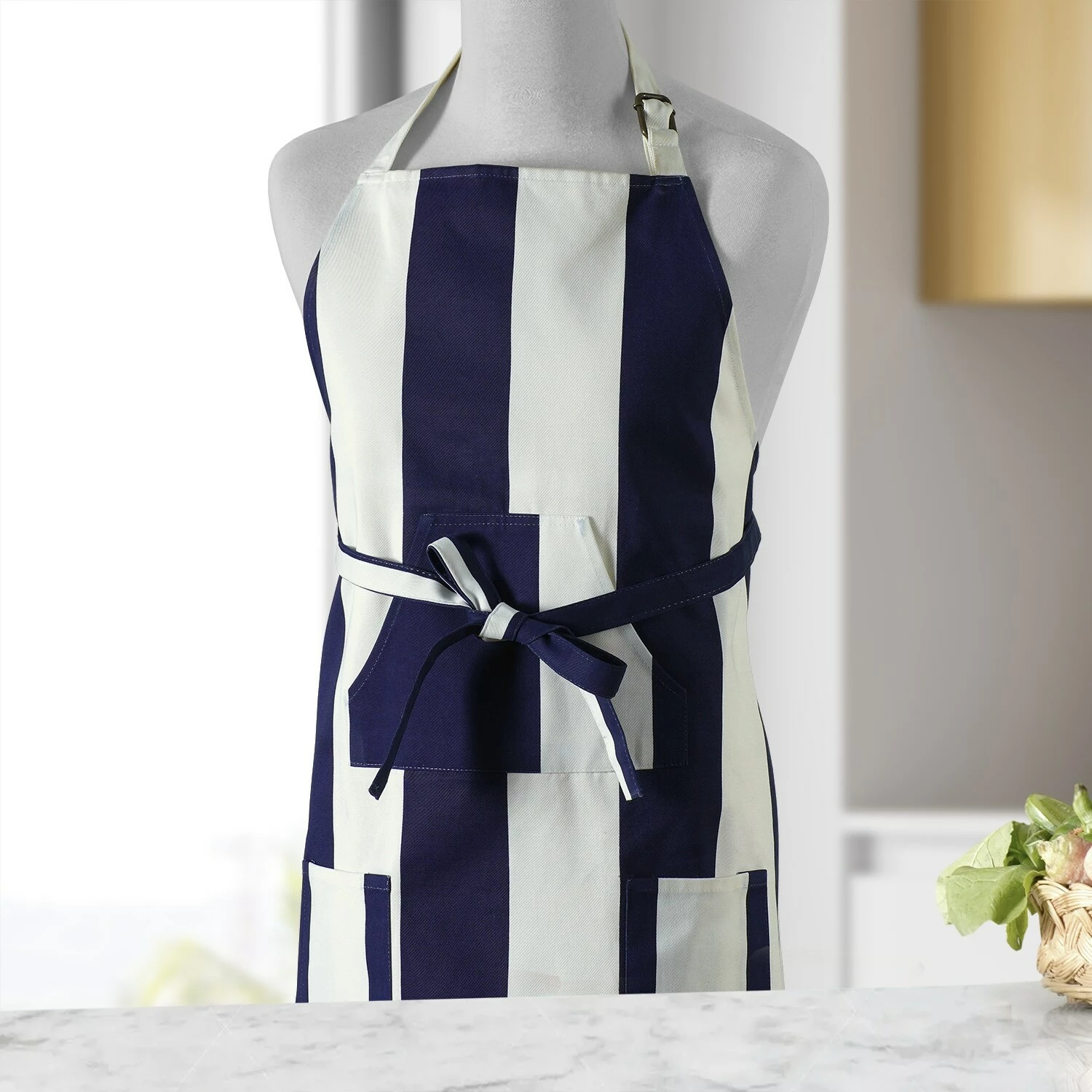 Best Sale 😀 Exclusive Fabrics Cabana Printed Cotton Apron - 27 X 34 ✨ 4 Best Sale 😀 Exclusive Fabrics Cabana Printed Cotton Apron - 27 X 34 ✨ - Image 2