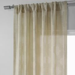 Buy 🎉 Exclusive Fabrics Calais Tile Patterned Faux Linen Sheer Curtain 😉 -Exclusive Fabrics SHOP Exclusive Fabrics Calais Tile Patterned Faux Linen Sheer Curtain 13