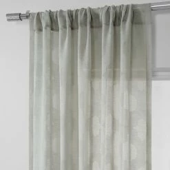 Buy 🎉 Exclusive Fabrics Calais Tile Patterned Faux Linen Sheer Curtain 😉 -Exclusive Fabrics SHOP Exclusive Fabrics Calais Tile Patterned Faux Linen Sheer Curtain 14