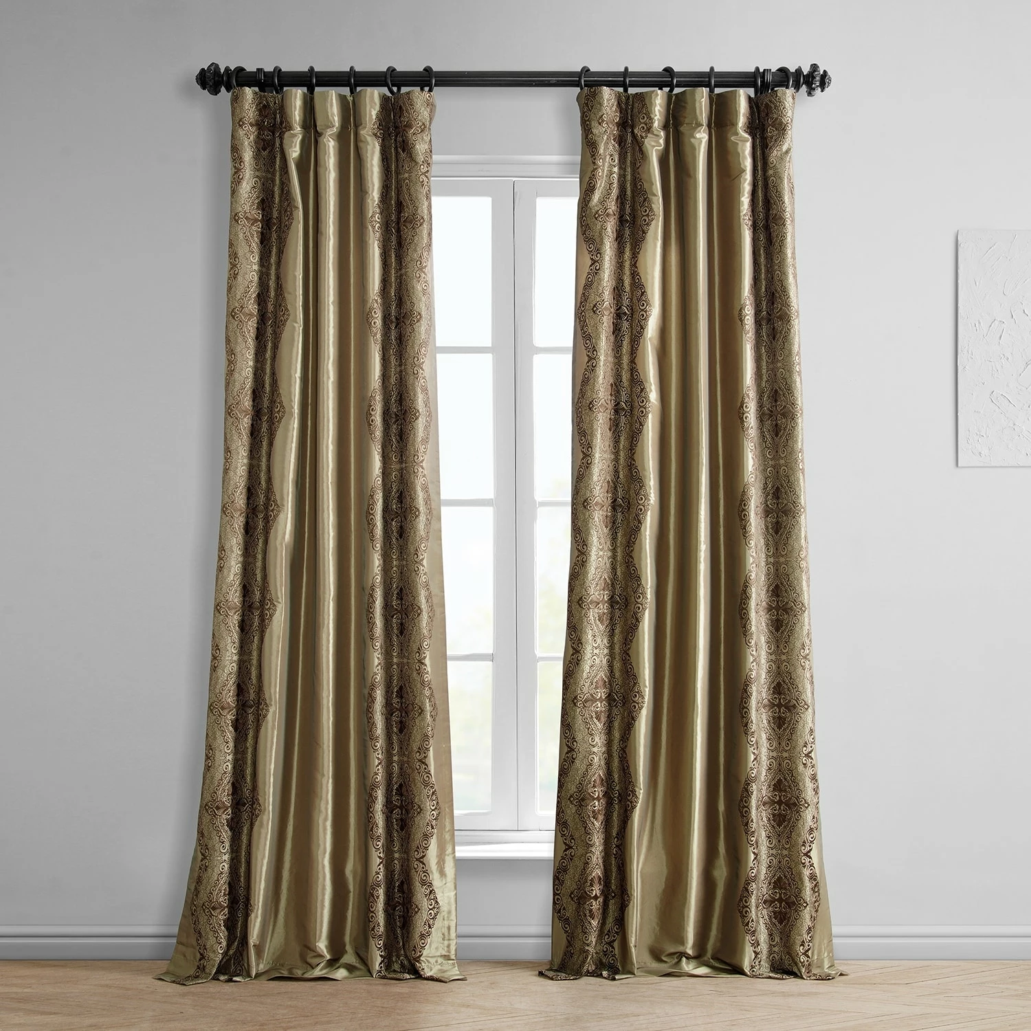 Flash Sale ๐ Exclusive Fabrics Chai Embroidered Faux Silk Curtain (1 Panel) Chai Gold ๐คฉ 3 Flash Sale ๐ Exclusive Fabrics Chai Embroidered Faux Silk Curtain (1 Panel) Chai Gold ๐คฉ