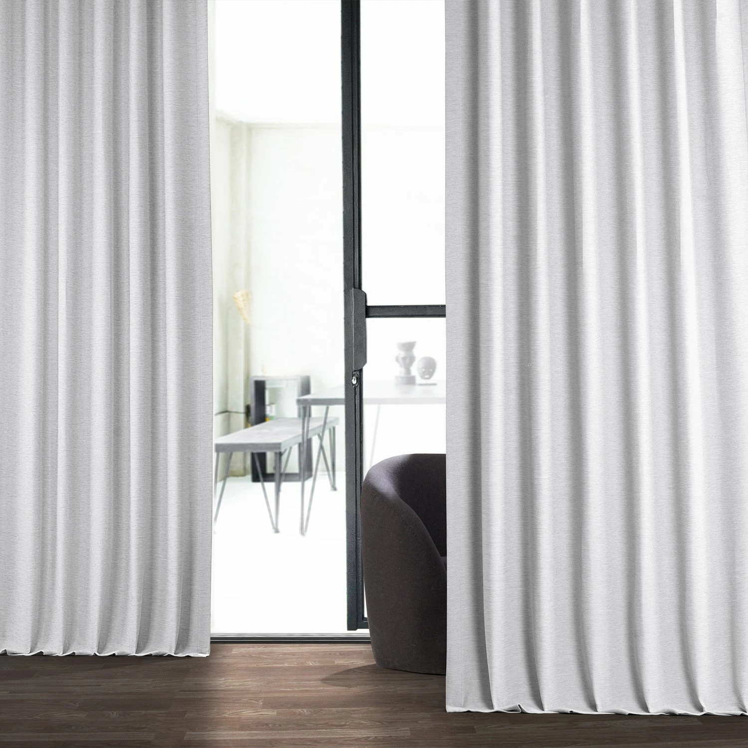 Flash Sale 🎉 Exclusive Fabrics Chalk Off White Bellino Blackout Curtain (1 Panel) 😀 4 Flash Sale 🎉 Exclusive Fabrics Chalk Off White Bellino Blackout Curtain (1 Panel) 😀 - Image 2