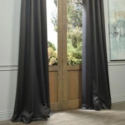 Best Pirce 🧨 Exclusive Fabrics Anthracite Grey Grommet Blackout Curtain Panel Pair (2 Panels) ✨ 9 Best Pirce 🧨 Exclusive Fabrics Anthracite Grey Grommet Blackout Curtain Panel Pair (2 Panels) ✨ -Exclusive Fabrics SHOP Exclusive Fabrics Charcoal Grommet Top Blackout Curtain Panel Pair 15690a33 2d0f 49f9 a74e 25ee4db88a3c