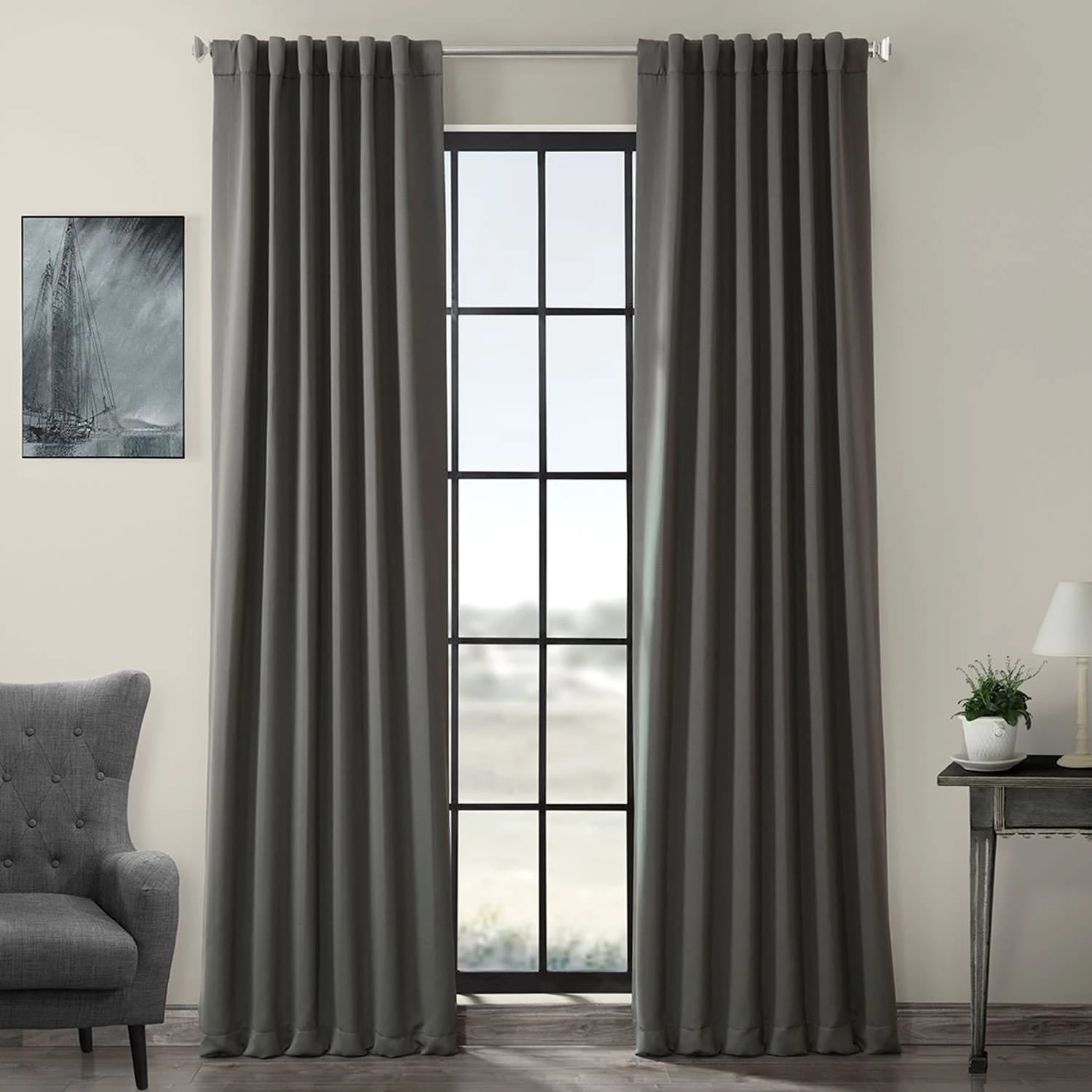 Buy ๐คฉ Exclusive Fabrics Anthracite Grey Blackout Curtain Panel Pair (2 Panels) ๐ 3 Buy ๐คฉ Exclusive Fabrics Anthracite Grey Blackout Curtain Panel Pair (2 Panels) ๐