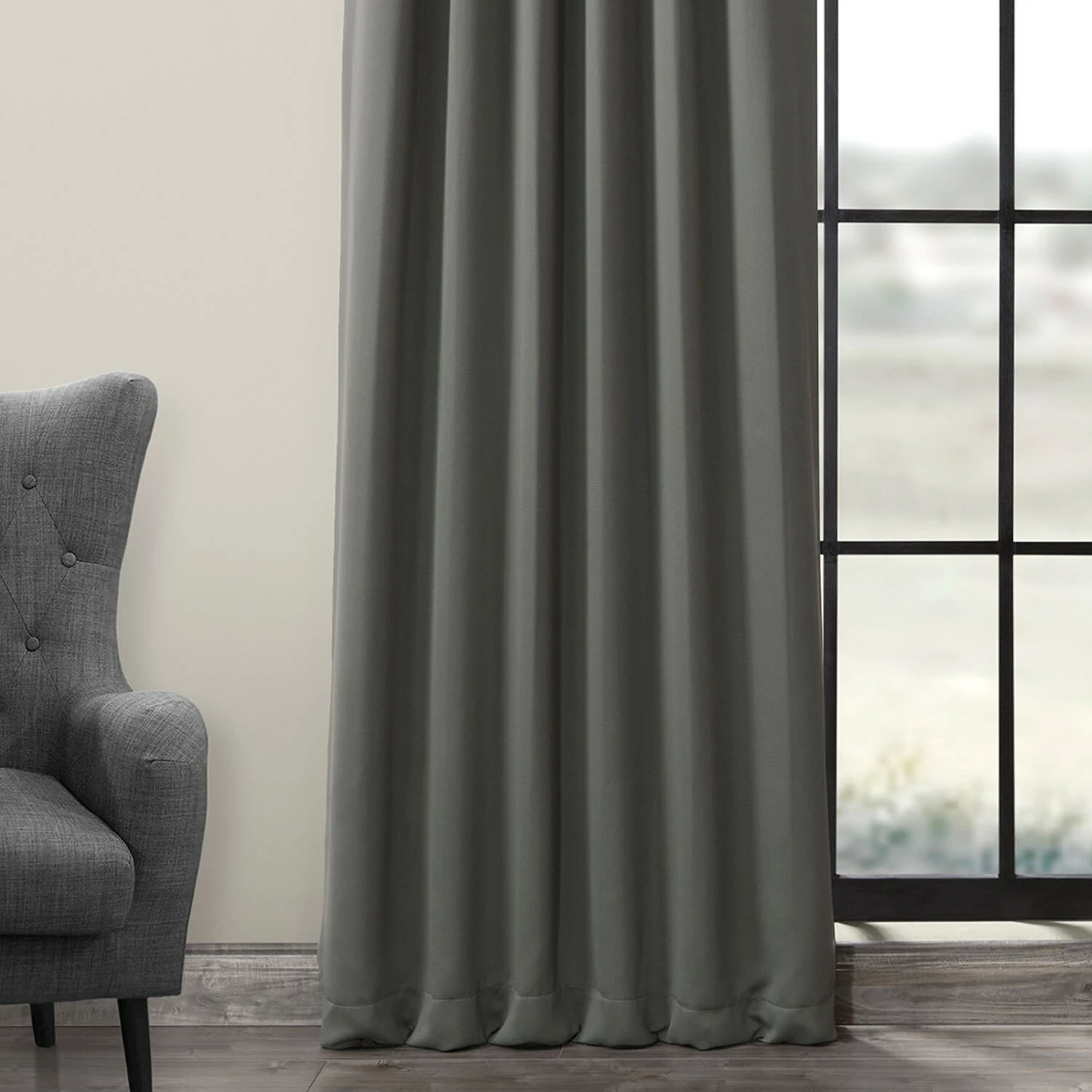 Buy ๐คฉ Exclusive Fabrics Anthracite Grey Blackout Curtain Panel Pair (2 Panels) ๐ 6 Buy ๐คฉ Exclusive Fabrics Anthracite Grey Blackout Curtain Panel Pair (2 Panels) ๐ - Image 4