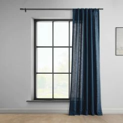 Best Sale 🎁 Exclusive Fabrics Classic Faux Linen Curtain (1 Panel) Light Tan 🎉 -Exclusive Fabrics SHOP Exclusive Fabrics Classic Faux Linen Curtain 281 Panel29 13