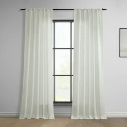 Best Sale 🎁 Exclusive Fabrics Classic Faux Linen Curtain (1 Panel) Light Tan 🎉