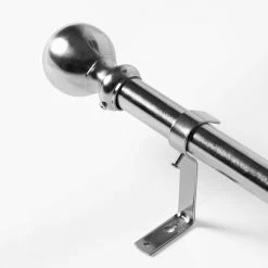 New ⌛ Exclusive Fabrics Classic Sphere Ball Extendable Metal Rod Set, 52 - 144 Nickel ⌛ -Exclusive Fabrics SHOP Exclusive Fabrics Classic Sphere Ball Extendable Metal Rod Set2C 52 144 2