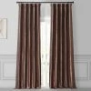Cheap 🧨 Exclusive Fabrics Copper Brown Faux Silk Taffeta Curtain (1 Panel) ⌛