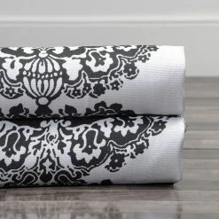 Wholesale 🤩 Exclusive Fabrics Cyprus Printed Linen Textured Room Darkening Curtain (1 Panel) Black ✨ -Exclusive Fabrics SHOP Exclusive Fabrics Cyprus Printed Linen Textured Blackout Curtain 119216b3 9b51 41e3 a0c7 bf313da51e9d