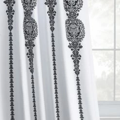 Wholesale 🤩 Exclusive Fabrics Cyprus Printed Linen Textured Room Darkening Curtain (1 Panel) Black ✨ -Exclusive Fabrics SHOP Exclusive Fabrics Cyprus Printed Linen Textured Blackout Curtain 35357afc 66a6 49b6 95cf 86745418994a
