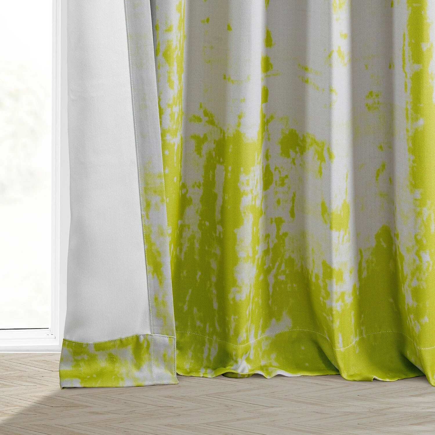 Promo 🛒 Exclusive Fabrics Dapple Printed Linen Textured Blackout Curtain (1 Panel) Dapple Green 🥰 11 Promo 🛒 Exclusive Fabrics Dapple Printed Linen Textured Blackout Curtain (1 Panel) Dapple Green 🥰 - Image 9