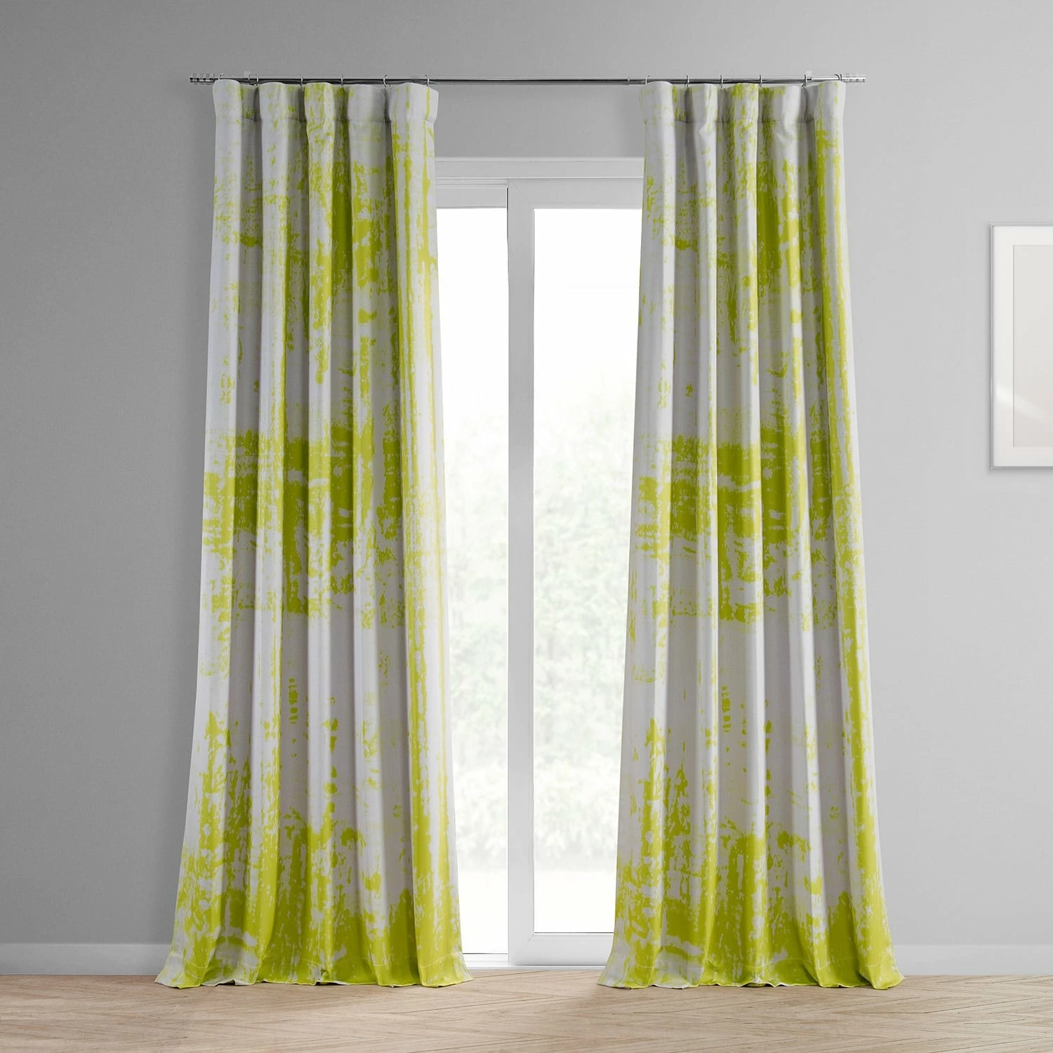 Promo 🛒 Exclusive Fabrics Dapple Printed Linen Textured Blackout Curtain (1 Panel) Dapple Green 🥰 3 Promo 🛒 Exclusive Fabrics Dapple Printed Linen Textured Blackout Curtain (1 Panel) Dapple Green 🥰