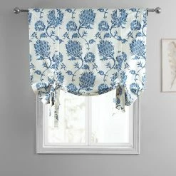 Best reviews of ⭐ Exclusive Fabrics Duchess Printed Cotton Tie-Up Window Shade - 46 X 63 👍 -Exclusive Fabrics SHOP Exclusive Fabrics Duchess Printed Cotton Tie Up Window Shade 2