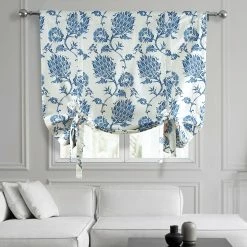 Best reviews of ⭐ Exclusive Fabrics Duchess Printed Cotton Tie-Up Window Shade - 46 X 63 👍