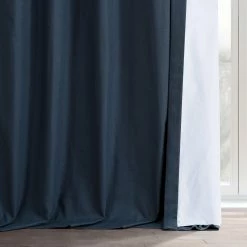 Best deal 🌟 Exclusive Fabrics Dune Textured Hotel Blackout Cotton Curtain (1 Panel) Noble Navy 😉 -Exclusive Fabrics SHOP Exclusive Fabrics Dune Textured Hotel Blackout Cotton Curtain 281 Panel29 12