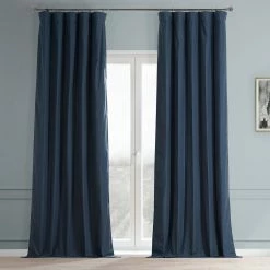 Best deal 🌟 Exclusive Fabrics Dune Textured Hotel Blackout Cotton Curtain (1 Panel) Noble Navy 😉 -Exclusive Fabrics SHOP Exclusive Fabrics Dune Textured Hotel Blackout Cotton Curtain 281 Panel29 3