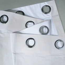 New 😉 Exclusive Fabrics Dune Textured Hotel Blackout Cotton Grommet Curtain (1 Panel) Noble Navy 🔥 -Exclusive Fabrics SHOP Exclusive Fabrics Dune Textured Hotel Blackout Cotton Grommet Curtain 281 Panel29 5