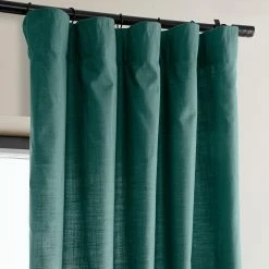 Cheap ❤️ Exclusive Fabrics Dune Textured Solid Cotton Curtain Pair (2 Panels) Dark Teal Green ✨ 31 Cheap ❤️ Exclusive Fabrics Dune Textured Solid Cotton Curtain Pair (2 Panels) Dark Teal Green ✨ -Exclusive Fabrics SHOP Exclusive Fabrics Dune Textured Solid Cotton Curtain Pair 282 Panels29 14