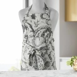 Deals 🔔 Exclusive Fabrics Edina Printed Cotton Apron - 27 X 34 Edina Gray 💯 22 Deals 🔔 Exclusive Fabrics Edina Printed Cotton Apron - 27 X 34 Edina Gray 💯 -Exclusive Fabrics SHOP Exclusive Fabrics Edina Printed Cotton Apron 5