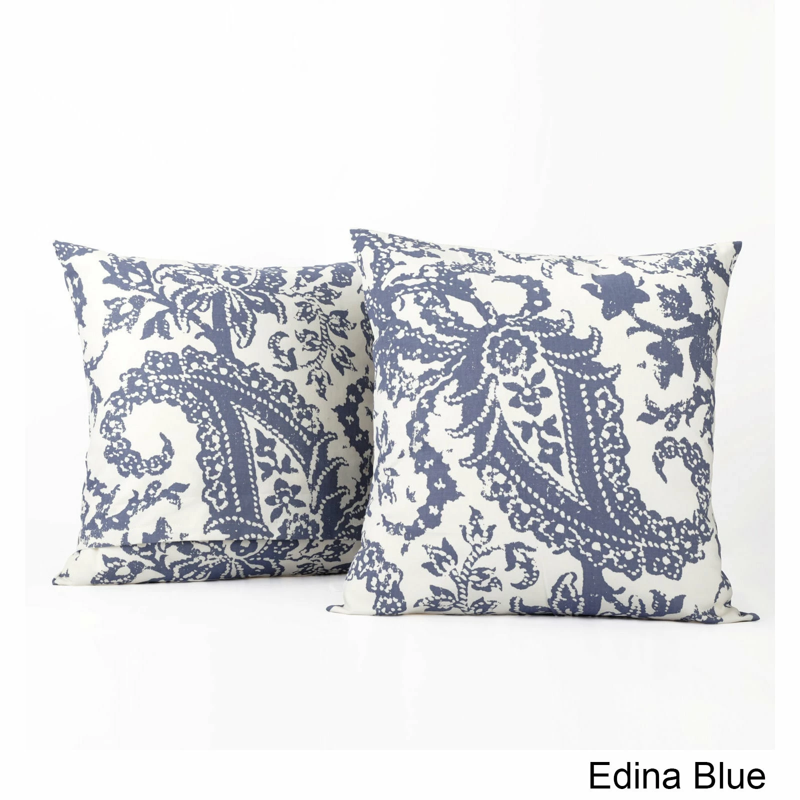 Best Sale 😉 Exclusive Fabrics Edina Printed Cotton Cushion Cover (Set Of 2) Blue 🌟 5 Best Sale 😉 Exclusive Fabrics Edina Printed Cotton Cushion Cover (Set Of 2) Blue 🌟 - Image 3