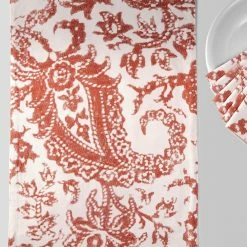 Outlet ⌛ Exclusive Fabrics Edina Printed Cotton Table Runner & Placemats Edina Yellow 🔔 -Exclusive Fabrics SHOP Exclusive Fabrics Edina Printed Cotton Table Runner 26 Placemats 4