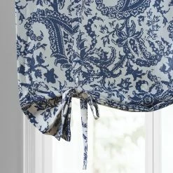 Cheap ✨ Exclusive Fabrics Edina Printed Cotton Tie-Up Window Shade - 46 X 63 Edina Blue 🤩 -Exclusive Fabrics SHOP Exclusive Fabrics Edina Printed Cotton Tie Up Window Shade 7