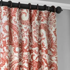 Coupon 😉 Exclusive Fabrics Edina Washed Printed Cotton Curtain Panel Edina Washed Grey 🎁 -Exclusive Fabrics SHOP Exclusive Fabrics Edina Washed Printed Cotton Single Curtain Panel 10