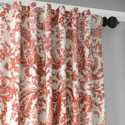 Coupon 😉 Exclusive Fabrics Edina Washed Printed Cotton Curtain Panel Edina Washed Grey 🎁 -Exclusive Fabrics SHOP Exclusive Fabrics Edina Washed Printed Cotton Single Curtain Panel 12
