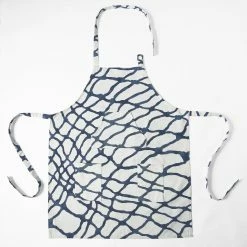 Hot Sale 🔔 Exclusive Fabrics Ellis Printed Cotton Apron - 27 X 34 ✔️ -Exclusive Fabrics SHOP Exclusive Fabrics Ellis Printed Cotton Apron 3