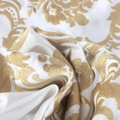 Cheapest 🌟 Exclusive Fabrics Embroidered Faux Silk Taffeta Curtain (1 Panel) Anastasia Gold 😀 -Exclusive Fabrics SHOP Exclusive Fabrics Embroidered Faux Silk Taffeta Curtain Panel 6bf11edd 289c 4503 8215 90a046a95f7f