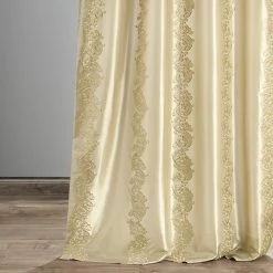 Wholesale ⭐ Exclusive Fabrics Embroidered Faux Silk Taffeta Curtain (1 Panel) Papillon Silver 🧨 -Exclusive Fabrics SHOP Exclusive Fabrics Embroidered Faux Silk Taffeta Curtain Panel b0712db3 daf4 4c67 b15f 2ed8136647c1