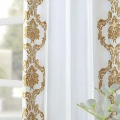 Cheapest 🌟 Exclusive Fabrics Embroidered Faux Silk Taffeta Curtain (1 Panel) Anastasia Gold 😀 -Exclusive Fabrics SHOP Exclusive Fabrics Embroidered Faux Silk Taffeta Curtain Panel d3abe7b1 2c73 4c3c 9fd6 afc82624af87
