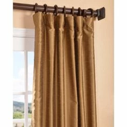 Discount 🥰 Exclusive Fabrics Empire Gold Yarn Dyed Faux Dupioni Silk Curtain (1 Panel) 🎉 -Exclusive Fabrics SHOP Exclusive Fabrics Empire Gold Yarn Dyed Faux Dupioni Silk Curtain Panel 5b609a6b ac1c 4d3e aab3 7019e43ca7c7