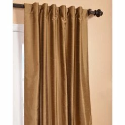 Discount 🥰 Exclusive Fabrics Empire Gold Yarn Dyed Faux Dupioni Silk Curtain (1 Panel) 🎉 -Exclusive Fabrics SHOP Exclusive Fabrics Empire Gold Yarn Dyed Faux Dupioni Silk Curtain Panel c929cf5f 7307 4560 8322 47fc78d5f1dd
