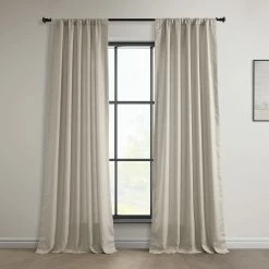 Wholesale 🔔 Exclusive Fabrics Euro Linen Curtain (1 Panel) Light Birch 👏 -Exclusive Fabrics SHOP Exclusive Fabrics Euro Linen Curtain 281 Panel29 3