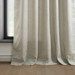 Wholesale 🔔 Exclusive Fabrics Euro Linen Curtain (1 Panel) Light Birch 👏 -Exclusive Fabrics SHOP Exclusive Fabrics Euro Linen Curtain 281 Panel29 9