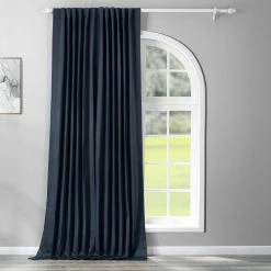 Discount 😉 Exclusive Fabrics Extra Wide Thermal Blackout 108-inch Curtain (1 Panel) - 100 X 108 Eggnog 👍 -Exclusive Fabrics SHOP Exclusive Fabrics Extra Wide Thermal Blackout 108 inch Curtain Panel 3