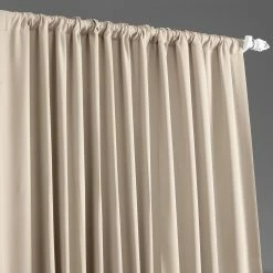 Discount 😉 Exclusive Fabrics Extra Wide Thermal Blackout 108-inch Curtain (1 Panel) - 100 X 108 Eggnog 👍 -Exclusive Fabrics SHOP Exclusive Fabrics Extra Wide Thermal Blackout 108 inch Curtain Panel 6