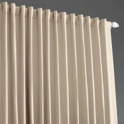 Discount 😉 Exclusive Fabrics Extra Wide Thermal Blackout 108-inch Curtain (1 Panel) - 100 X 108 Eggnog 👍 -Exclusive Fabrics SHOP Exclusive Fabrics Extra Wide Thermal Blackout 108 inch Curtain Panel 7