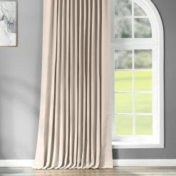 Discount 😉 Exclusive Fabrics Extra Wide Thermal Blackout 108-inch Curtain (1 Panel) - 100 X 108 Eggnog 👍 -Exclusive Fabrics SHOP Exclusive Fabrics Extra Wide Thermal Blackout 108 inch Curtain Panel 8