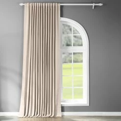 Discount 😉 Exclusive Fabrics Extra Wide 96-Inch Thermal Room Darkening Curtain (1 Panel) - 100 X 96 Fog Grey 🥰