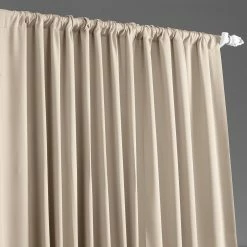 Discount 😉 Exclusive Fabrics Extra Wide 96-Inch Thermal Room Darkening Curtain (1 Panel) - 100 X 96 Fog Grey 🥰 -Exclusive Fabrics SHOP Exclusive Fabrics Extra Wide Thermal Blackout 96 inch Curtain Panel 6