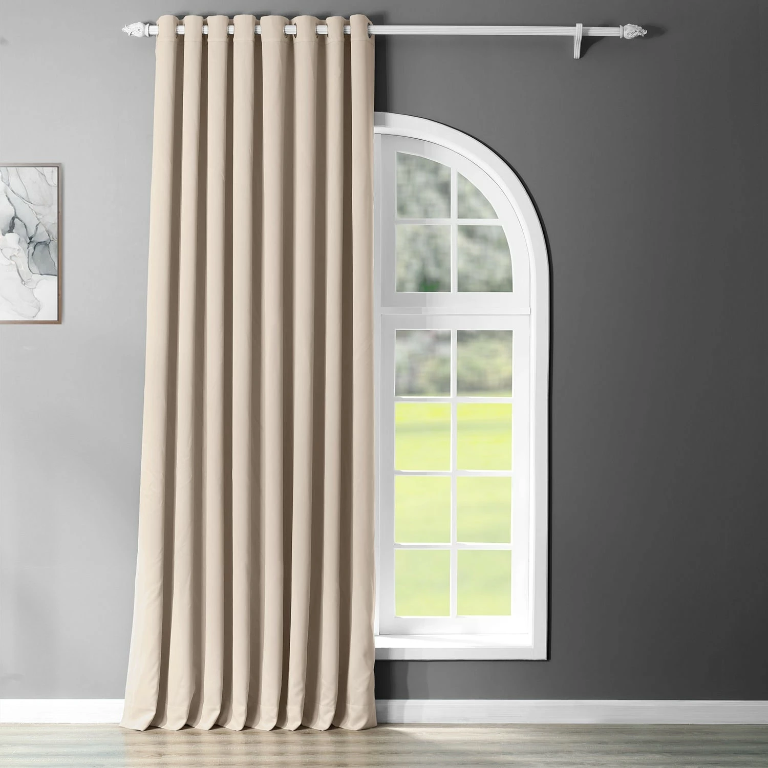 Best Sale ๐ Exclusive Fabrics Extra Wide Blackout 108-inch Grommet Curtain Panel - 100 X 108 Grey ๐งจ 3 Best Sale ๐ Exclusive Fabrics Extra Wide Blackout 108-inch Grommet Curtain Panel - 100 X 108 Grey ๐งจ